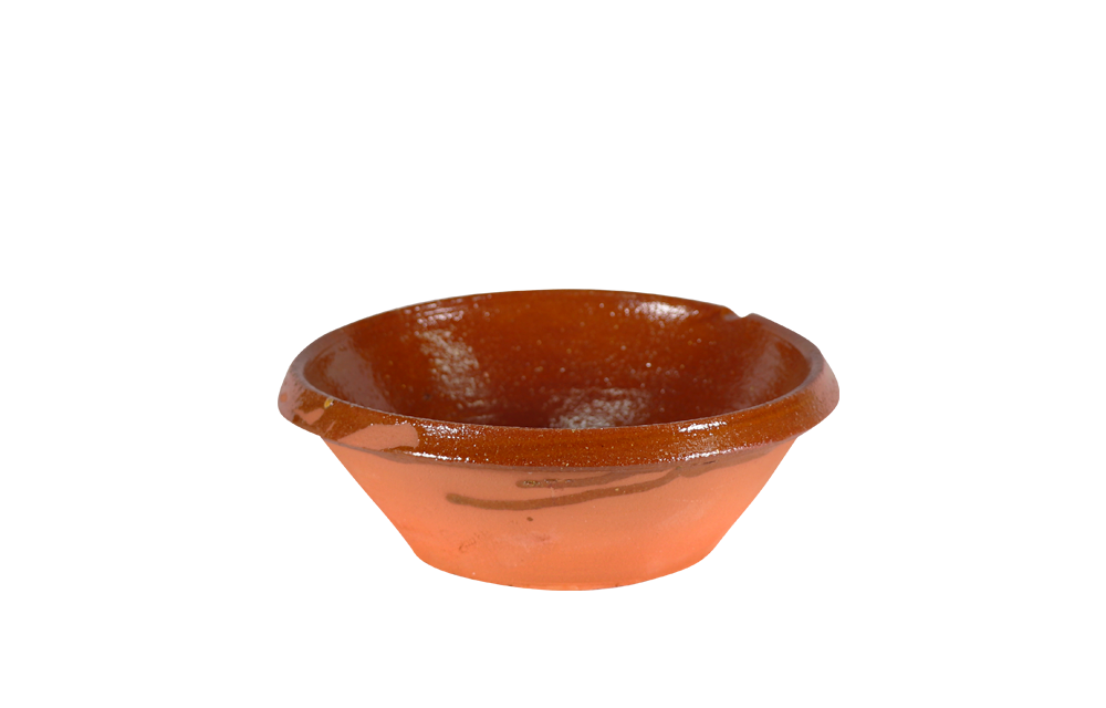 Plat en terre cuite rustic Cassole Diam. 25 cm – Haut. 6,5 cm – 5 à 6 pers.  : restauprice.fr